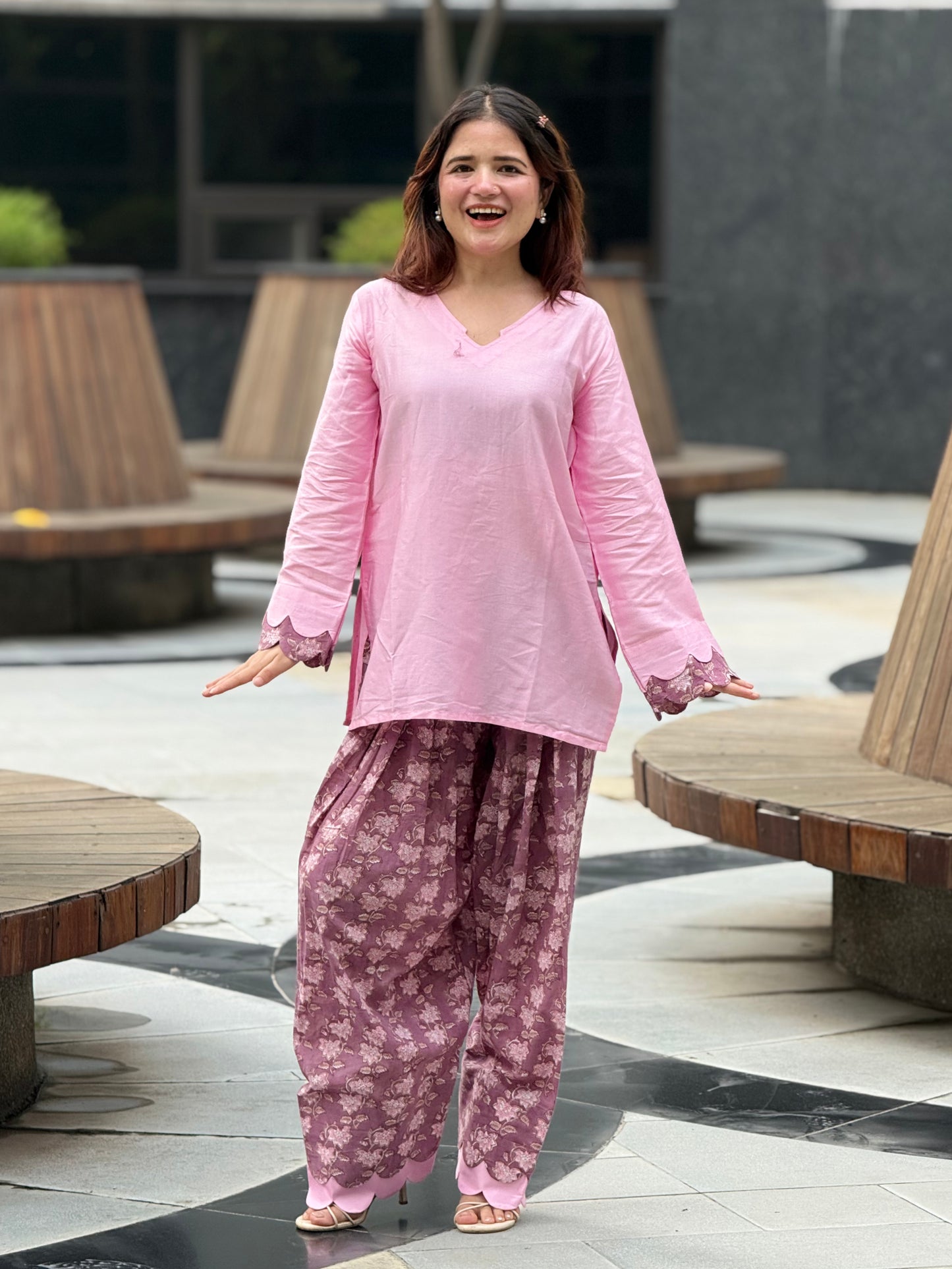 Jamuni Farshi π (Premium Handblock Print Set)